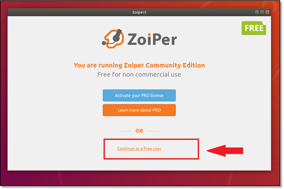 Ustawienie telefonu programowego ZoiPer na Ubuntu