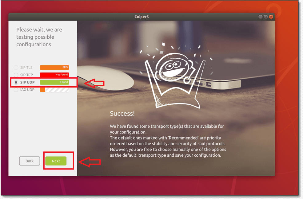 Ustawienie telefonu programowego ZoiPer na Ubuntu