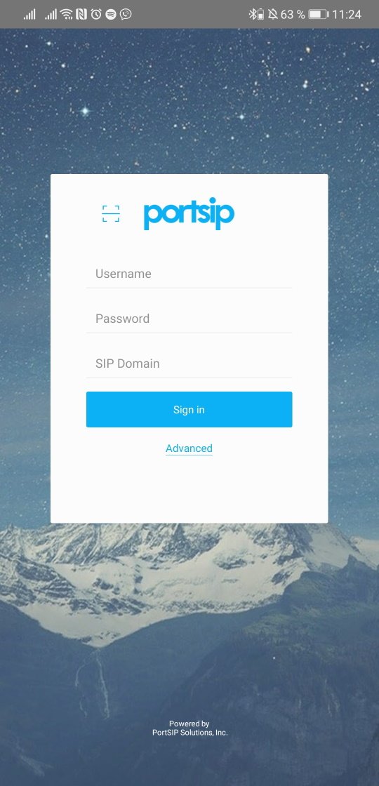 Instrukcja według ustawienia telefonu programowego PortSIP dla system&oacute;w Android
