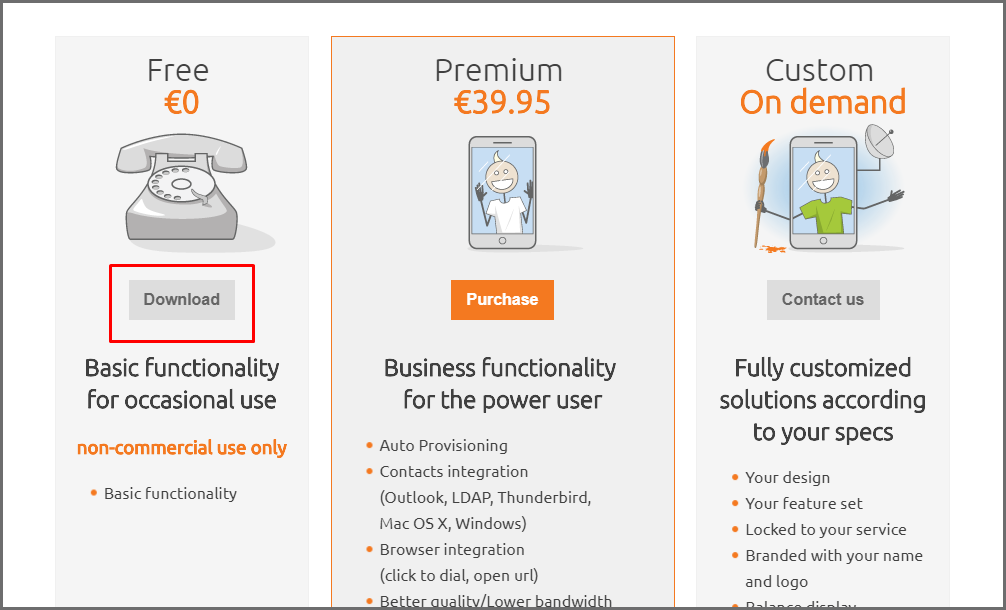 Ustawienie telefonu programowego ZoiPer na Windows