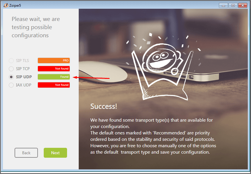 Ustawienie telefonu programowego ZoiPer na Windows